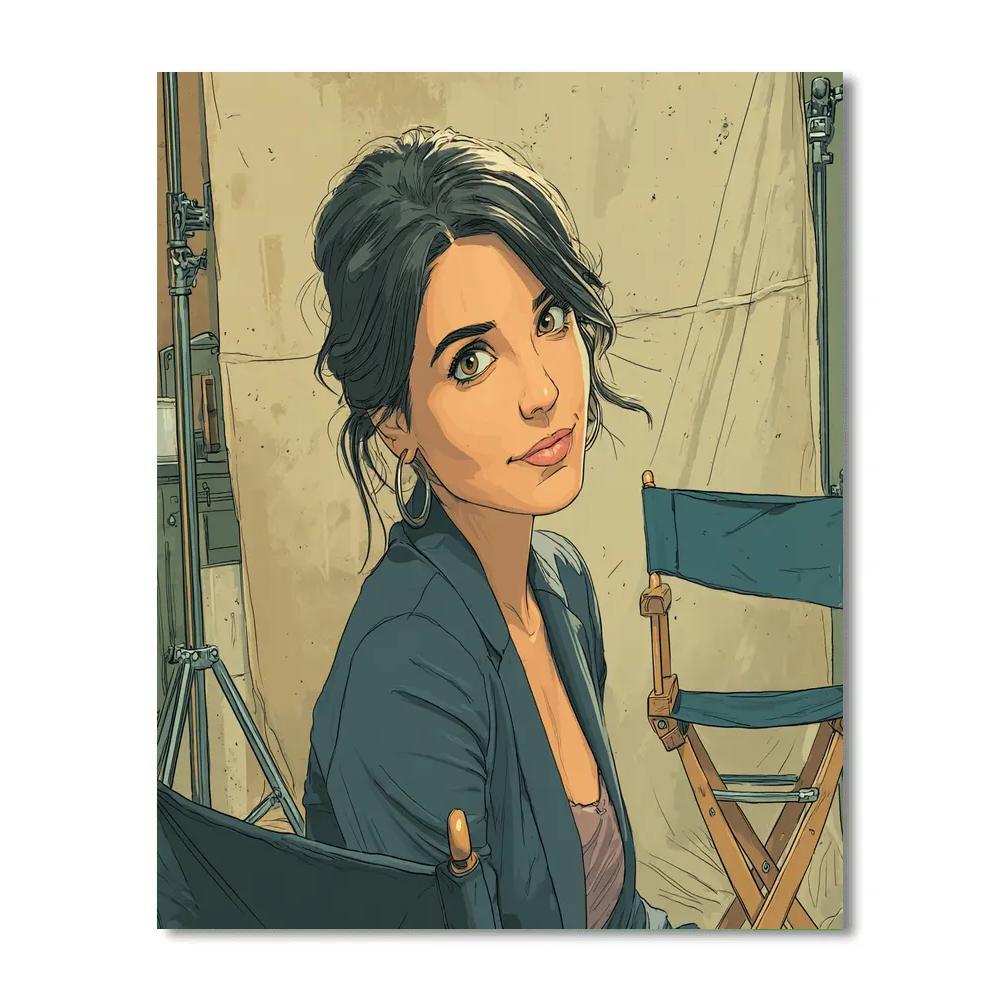 Sandra Bullock: Compass Of Warm Wit And Resolve paint by numbers