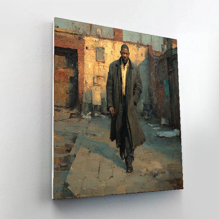 Denzel Washington: Resonant Steps Through Urban Canvases paint by number