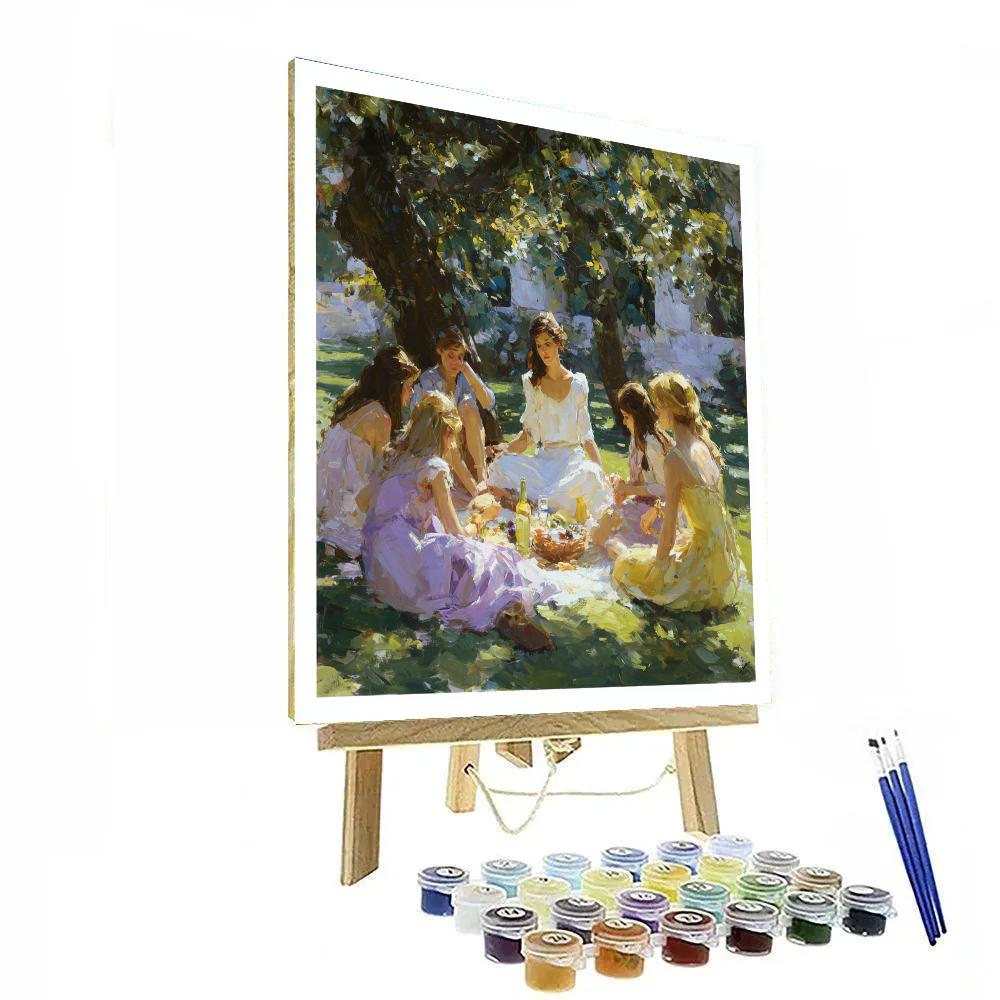 Berthe Morisot Inspired Summer Picnic Paint by numbers kits