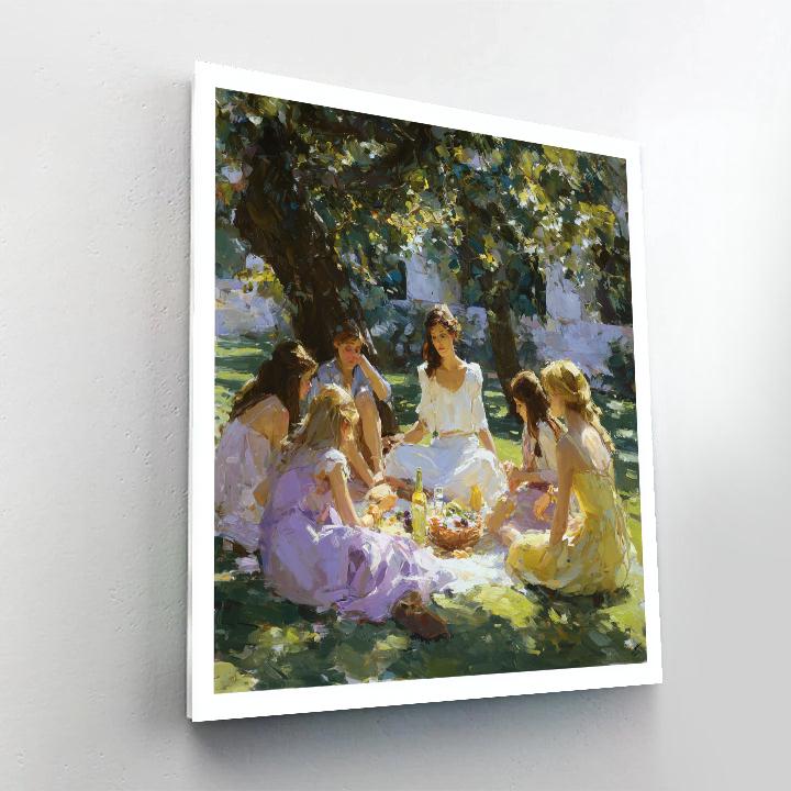 Berthe Morisot Inspired Summer Picnic Paint by numbers kits