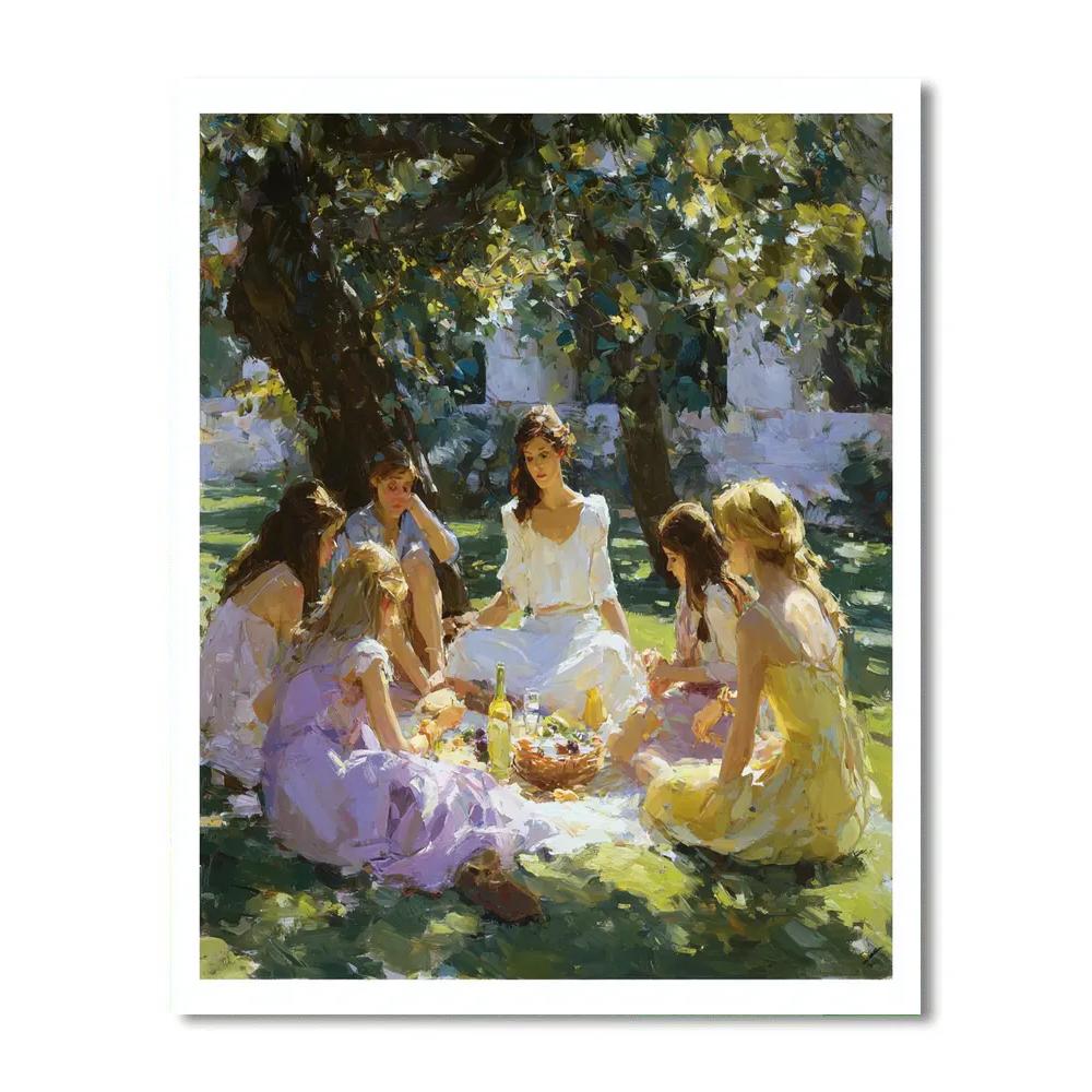 Berthe Morisot Inspired Summer Picnic Paint by numbers kits