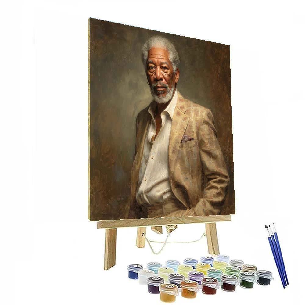 Morgan Freeman: The Atlas Of Measured Stories DIY paint by numbers