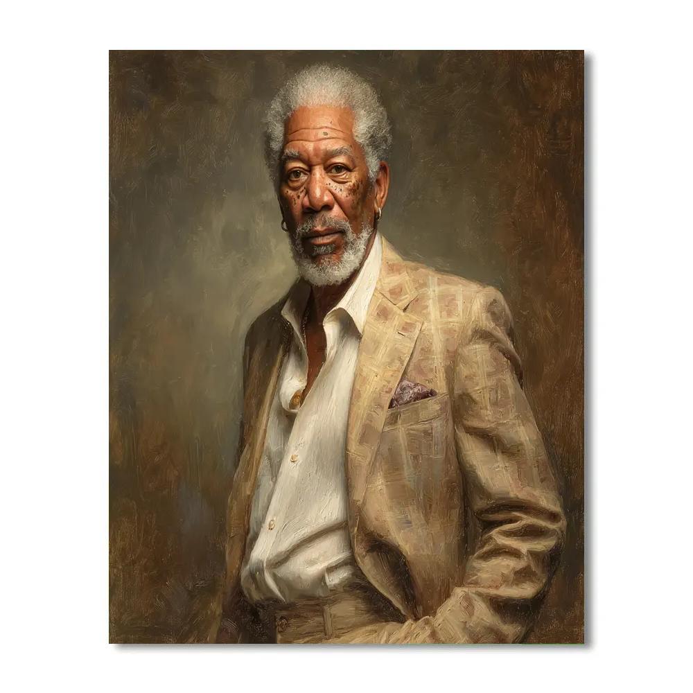 Morgan Freeman: The Atlas Of Measured Stories DIY paint by numbers
