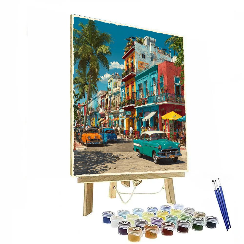 Little Havana Calle Ocho Miami United States paint by color