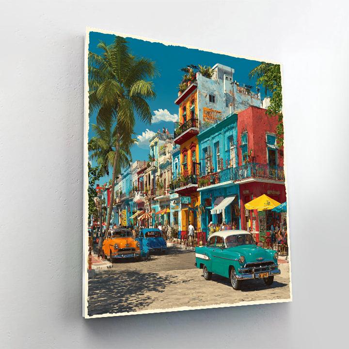 Little Havana Calle Ocho Miami United States paint by color