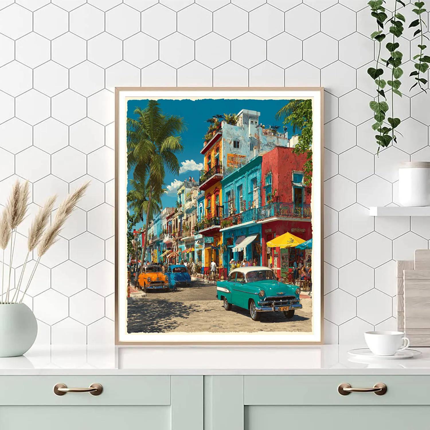 Little Havana Calle Ocho Miami United States paint by color