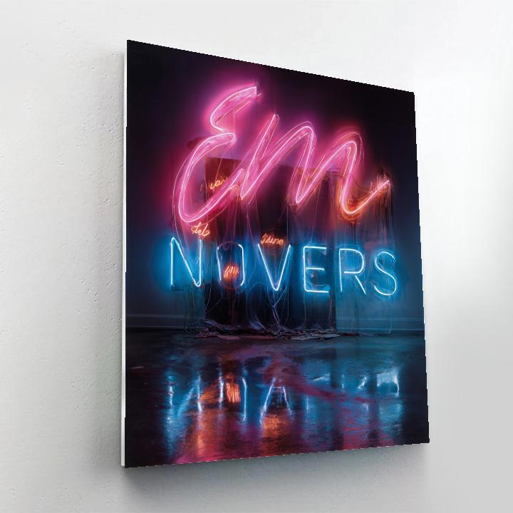 Tracey Emin Inspired Neon Dreams Numbered painting kits