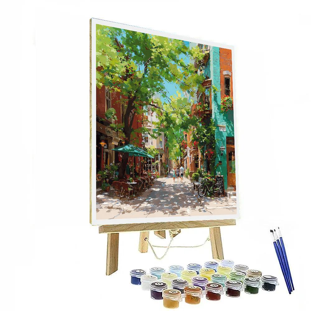 Surry Hills Cafe Lane Sydney Australia Paint by numbers art