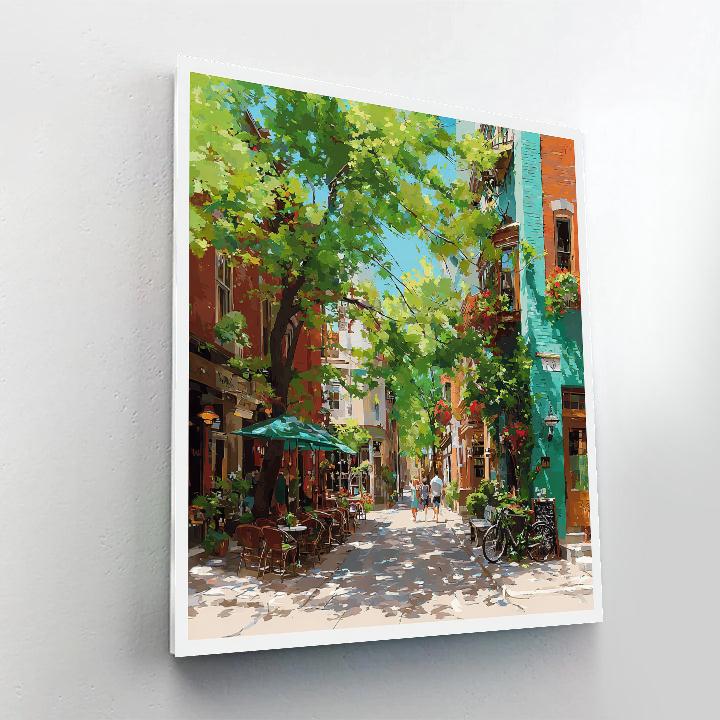 Surry Hills Cafe Lane Sydney Australia Paint by numbers art