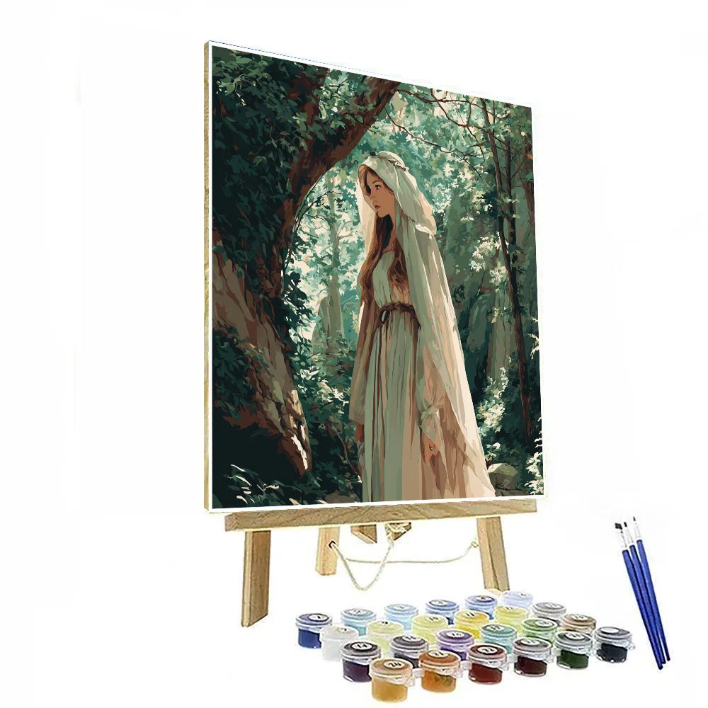 John William Waterhouse Inspired Mythic Forest Number painting