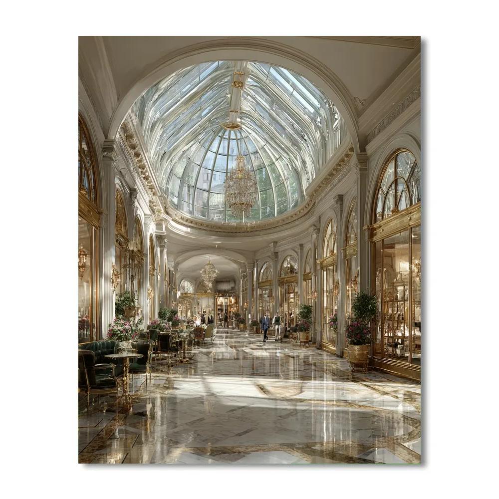 Galleria Vittorio Emanuele II Arcade Milan Italy Fashion Walk DIY paint by numbers