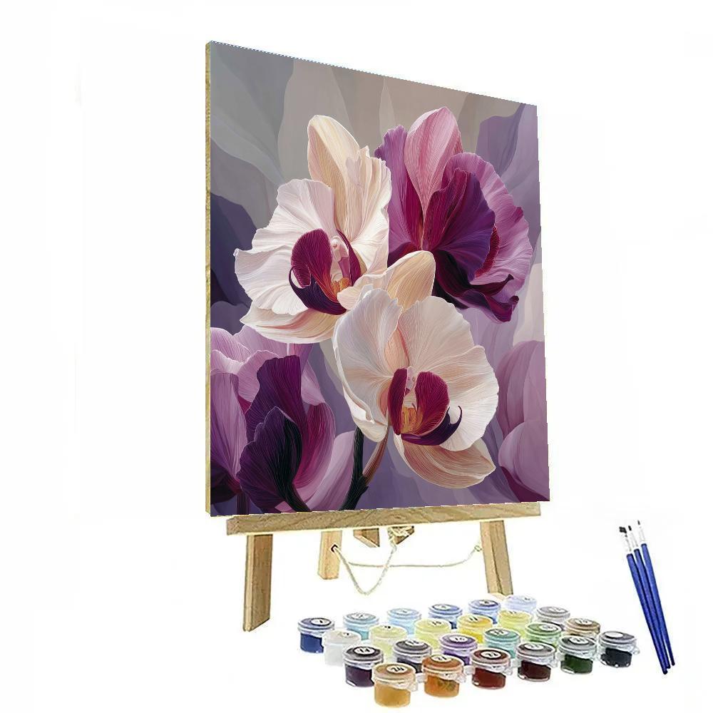 Georgia Okeeffe Inspired Orchids Paint by numbers kits