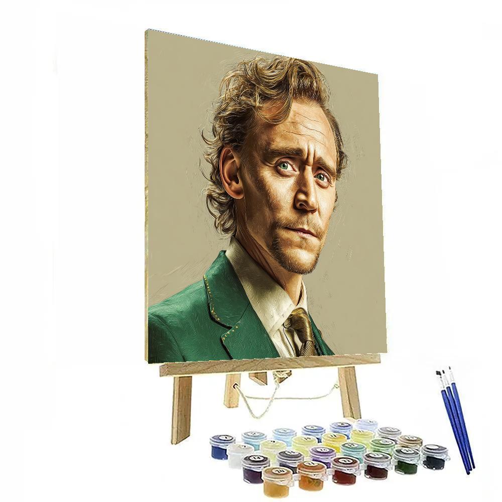 Tom Hiddleston Embracing The Mischief Of Loki Numbered painting kits