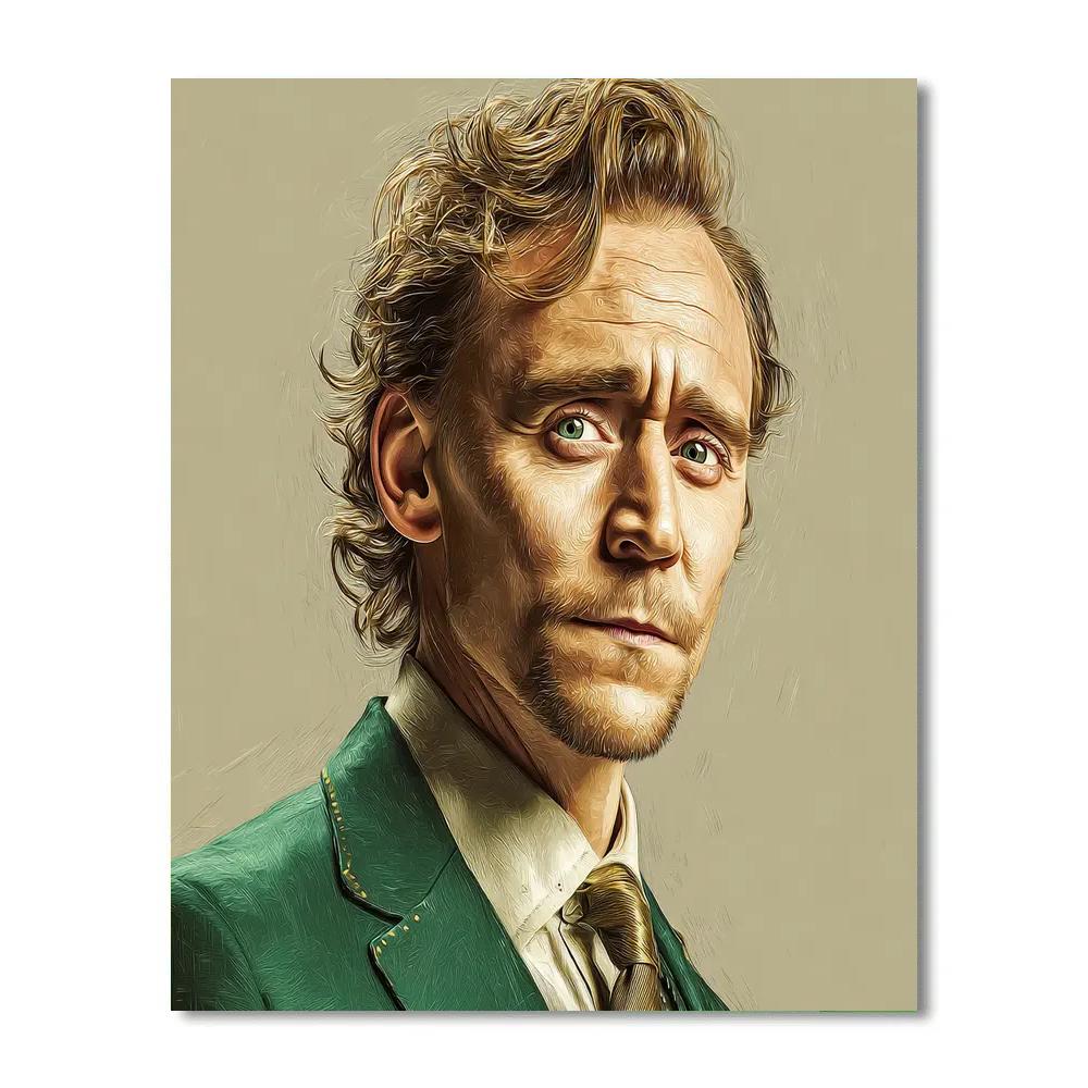 Tom Hiddleston Embracing The Mischief Of Loki Numbered painting kits