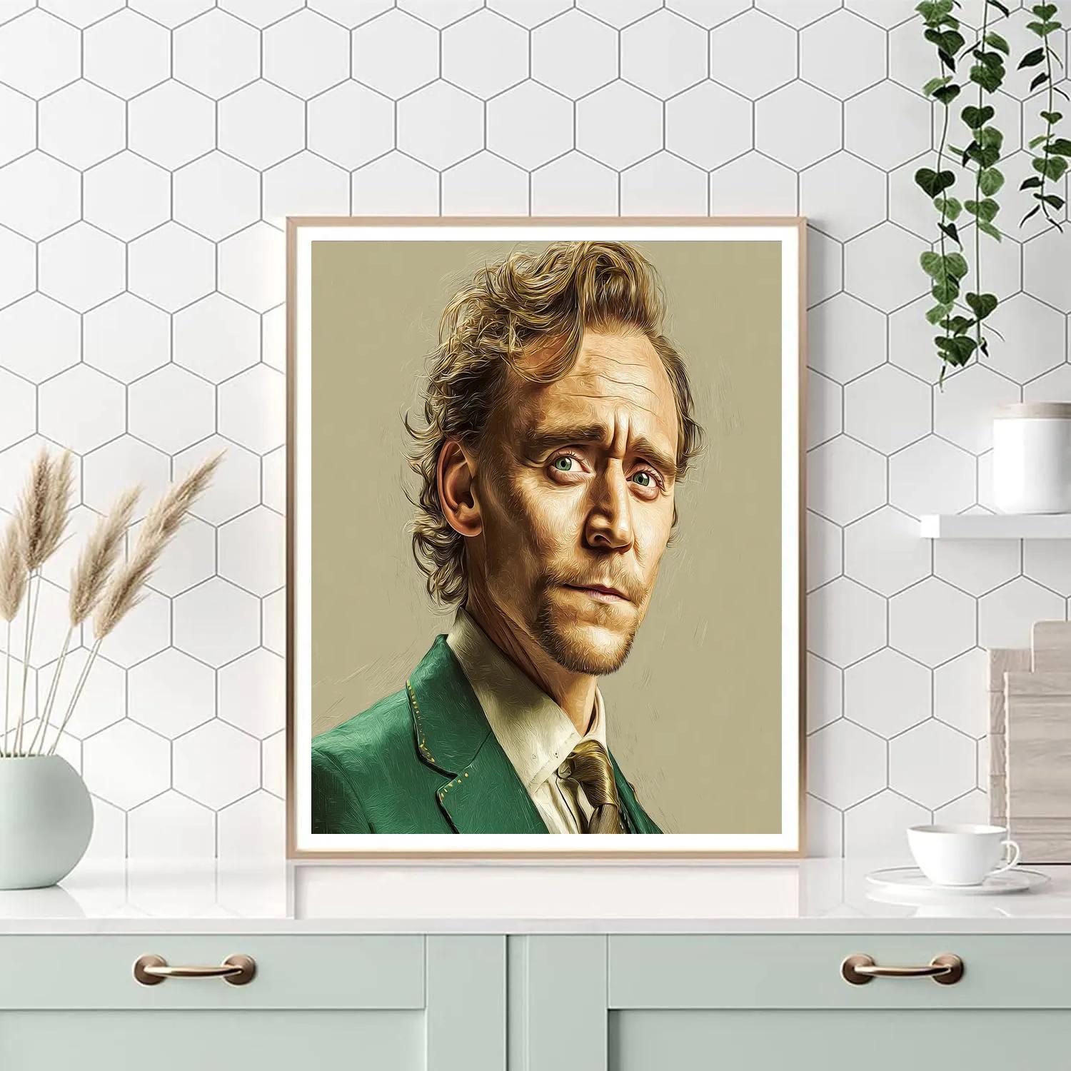 Tom Hiddleston Embracing The Mischief Of Loki Numbered painting kits