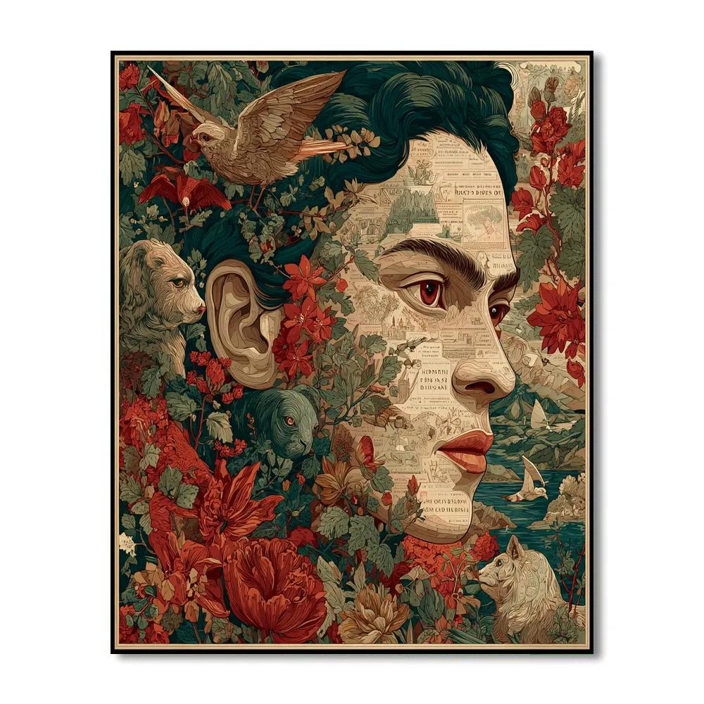 Frida Kahlo Inspired Childhood Memories paint by number