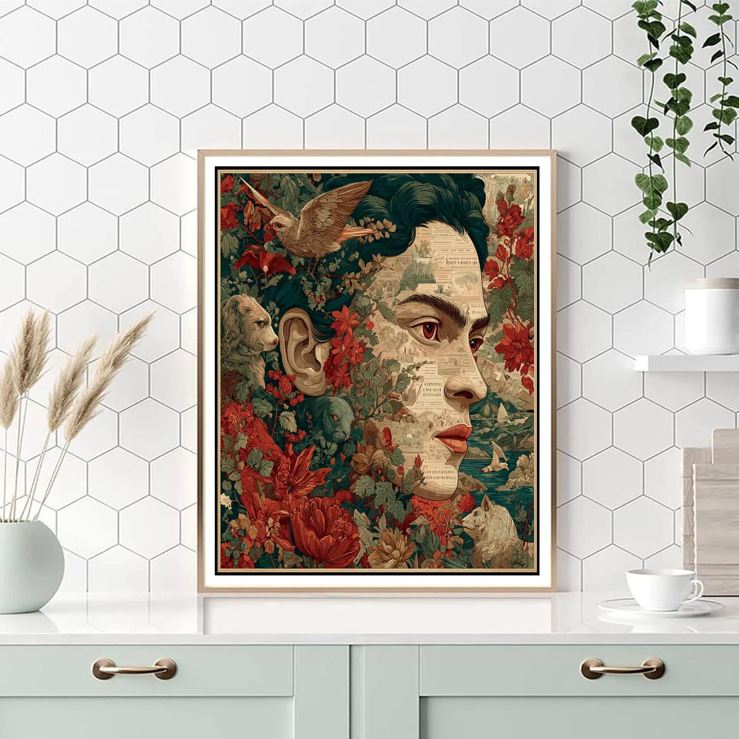 Frida Kahlo Inspired Childhood Memories paint by number