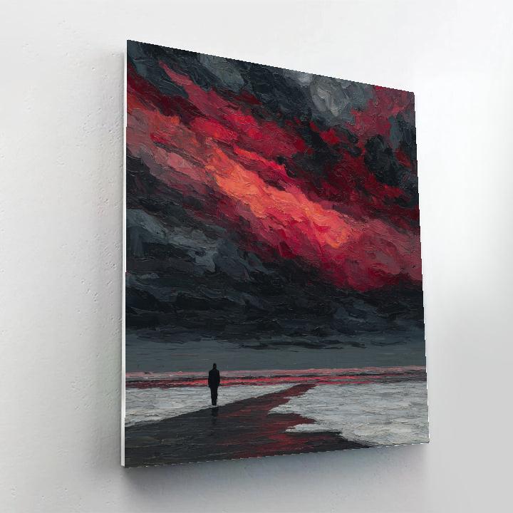 Edvard Munch Inspired Emotional Storm Numbered painting kits
