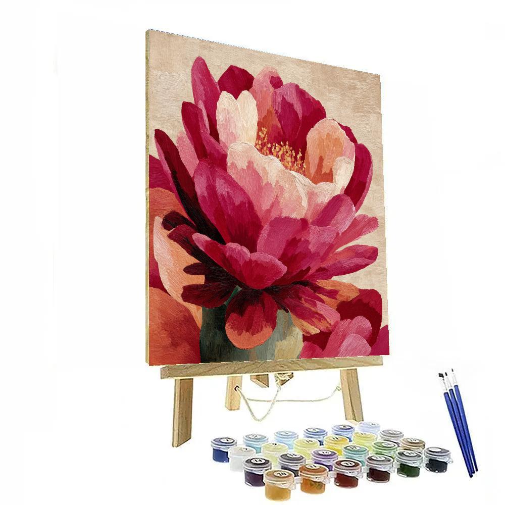 Georgia OKeeffe Inspired Desert Bloom Number painting