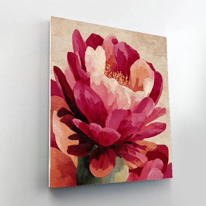 Georgia OKeeffe Inspired Desert Bloom Number painting