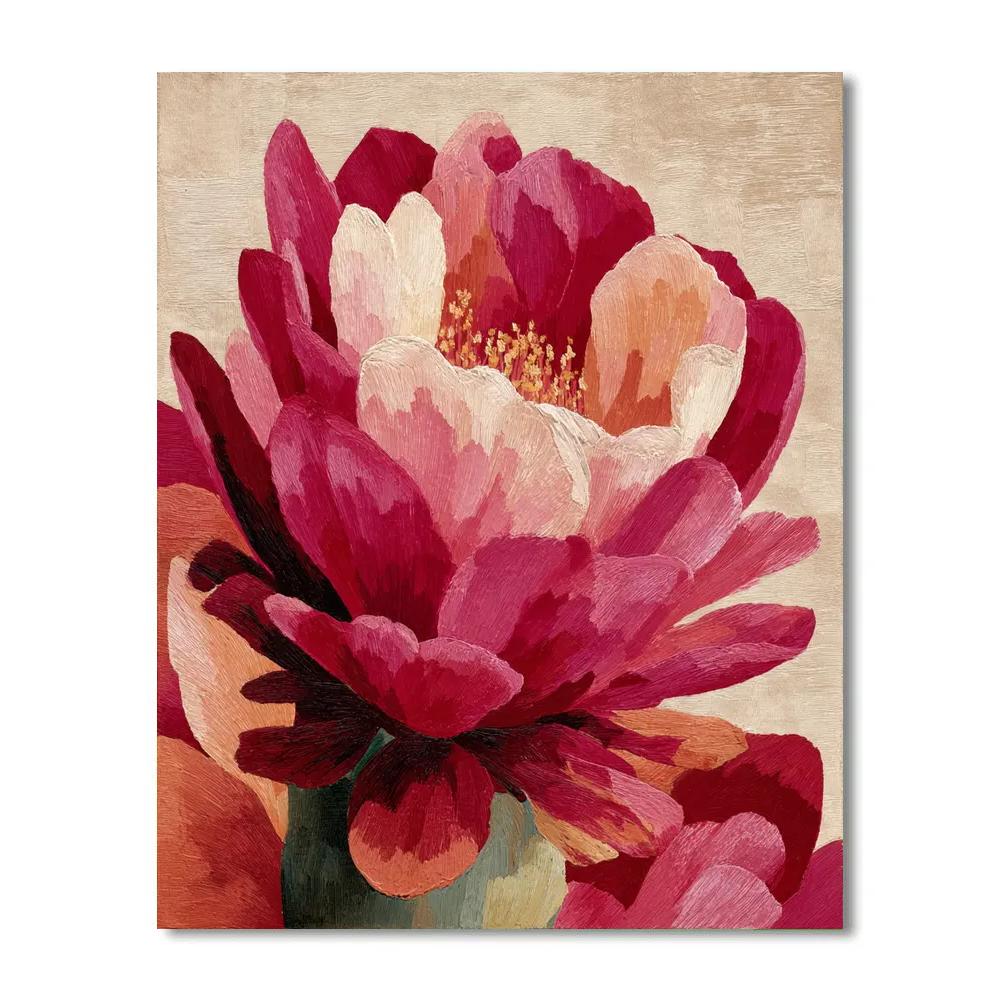 Georgia OKeeffe Inspired Desert Bloom Number painting