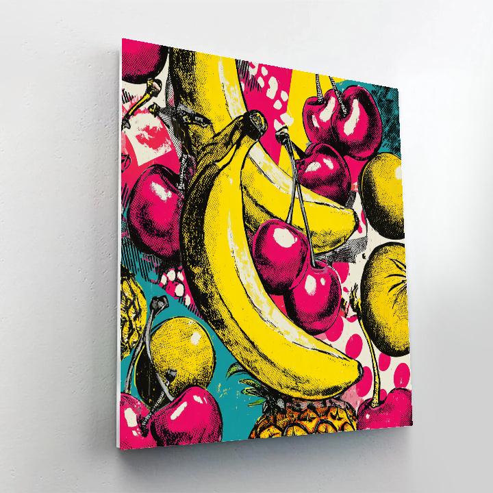 Andy Warhol Inspired Fruit Pop painting number kit