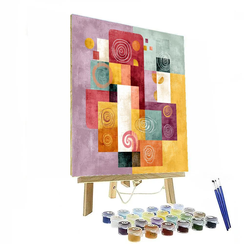 Paul Klee Inspired Playful Patterns Paint by numbers art