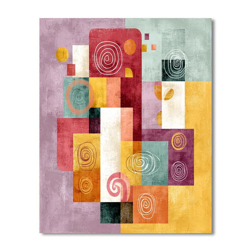 Paul Klee Inspired Playful Patterns Paint by numbers art