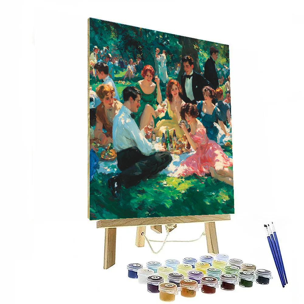 Pierre-Auguste Renoir Inspired Garden Celebration painting number kit