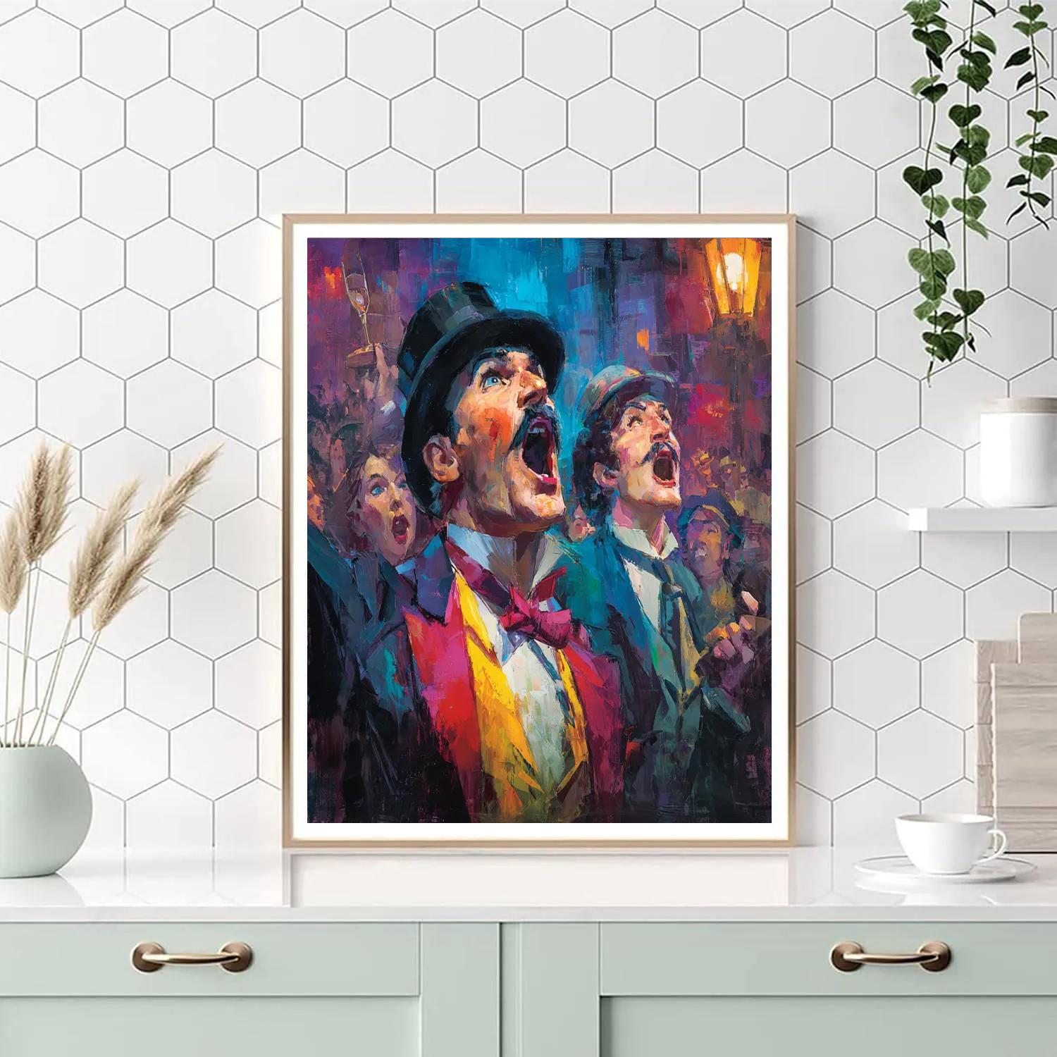 Henri Toulouse-Lautrec Inspired Circus Performance Number painting