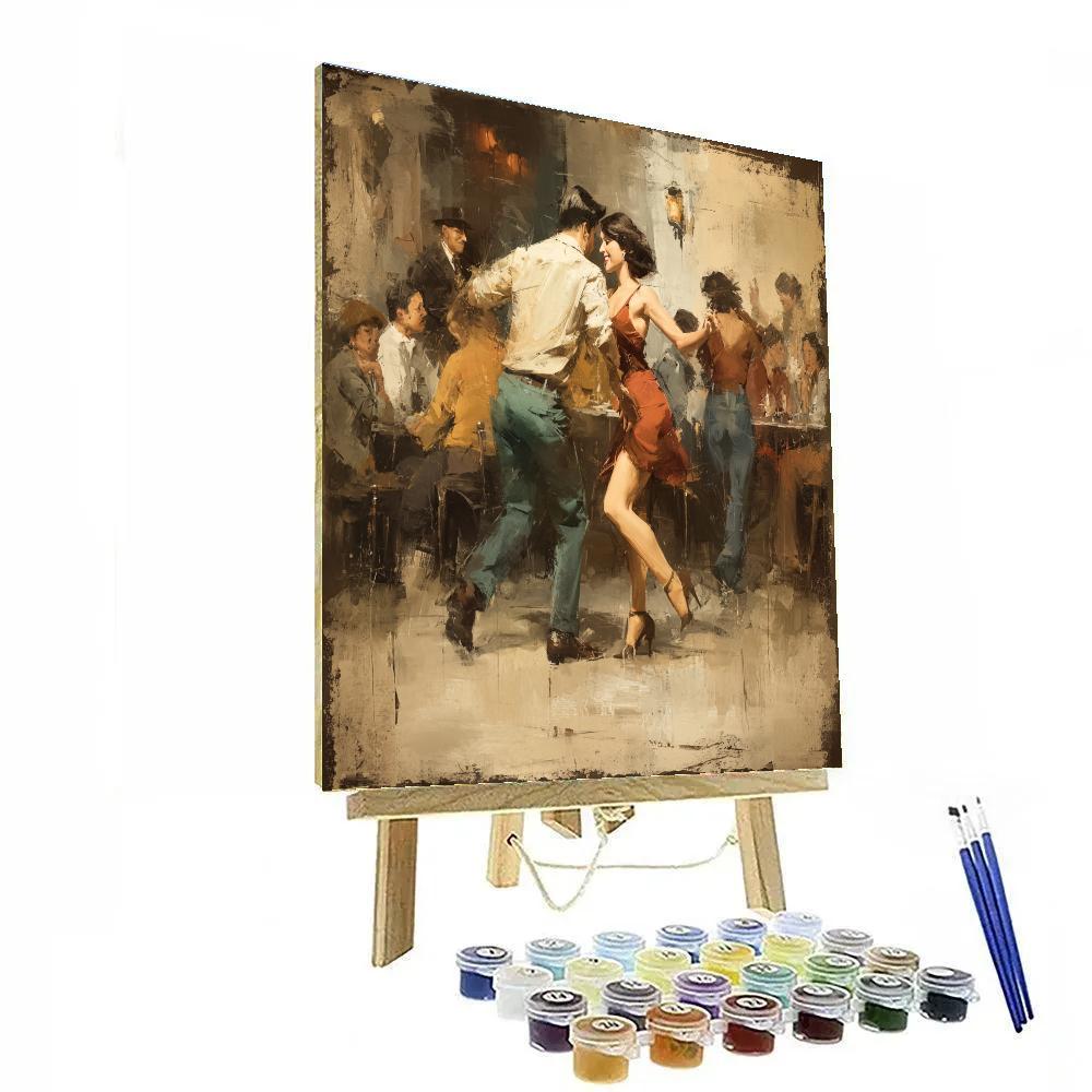 Edgar Degas Inspired Jazz Night paint by number