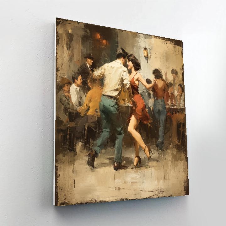 Edgar Degas Inspired Jazz Night paint by number