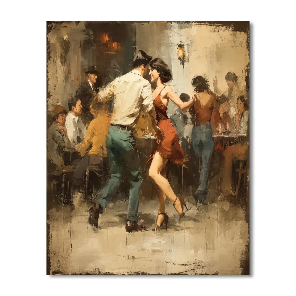 Edgar Degas Inspired Jazz Night paint by number