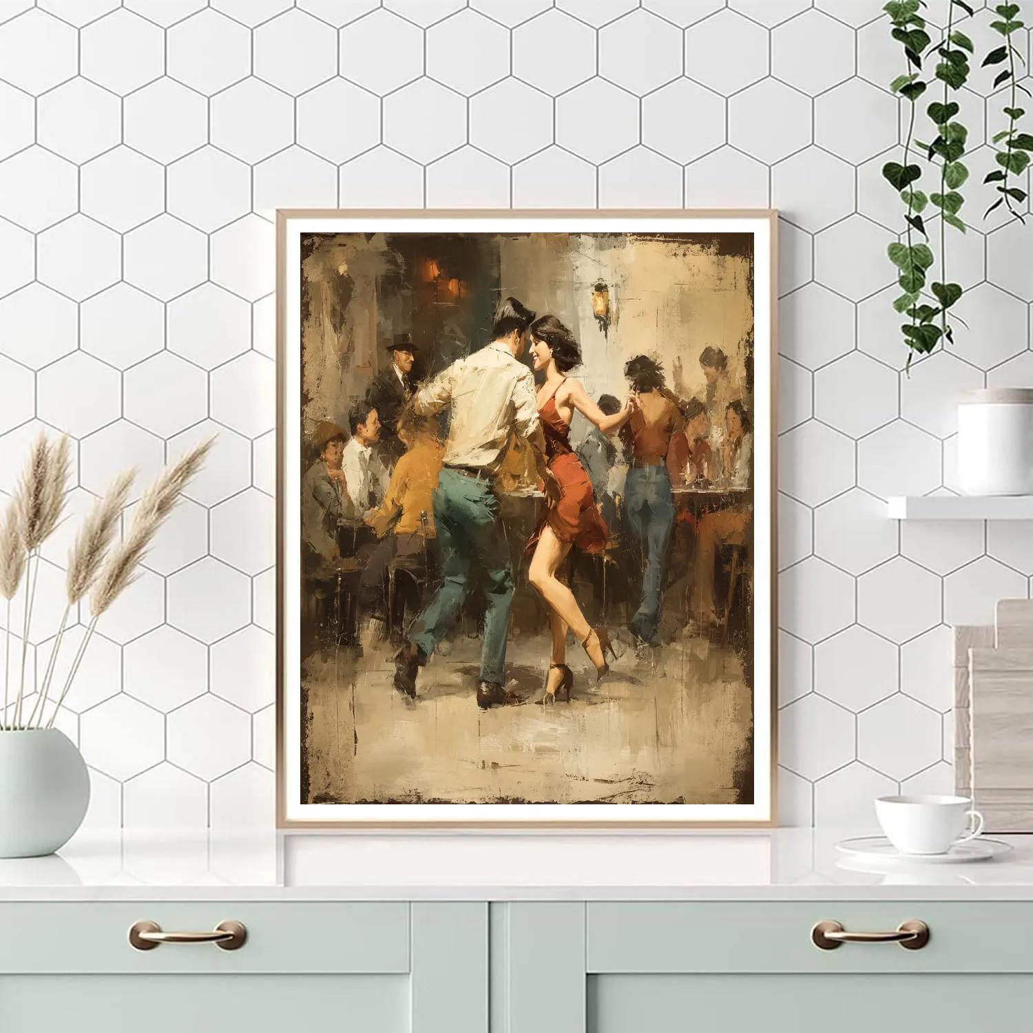 Edgar Degas Inspired Jazz Night paint by number