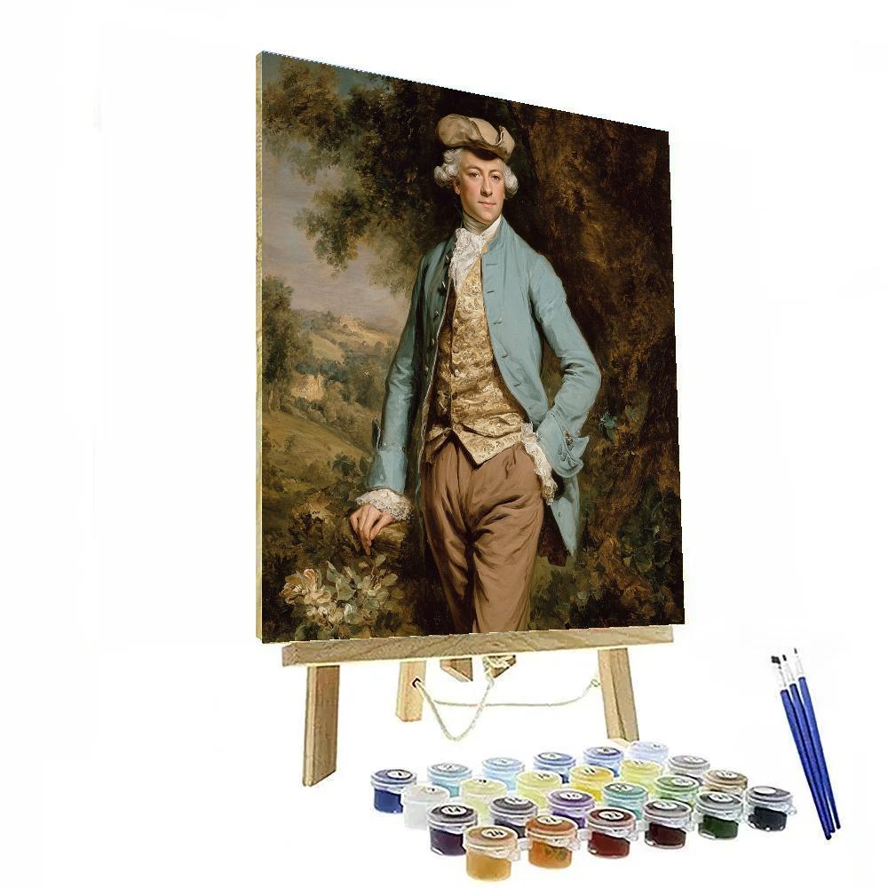 Thomas Gainsborough Inspired Countryside Portrait Number painting