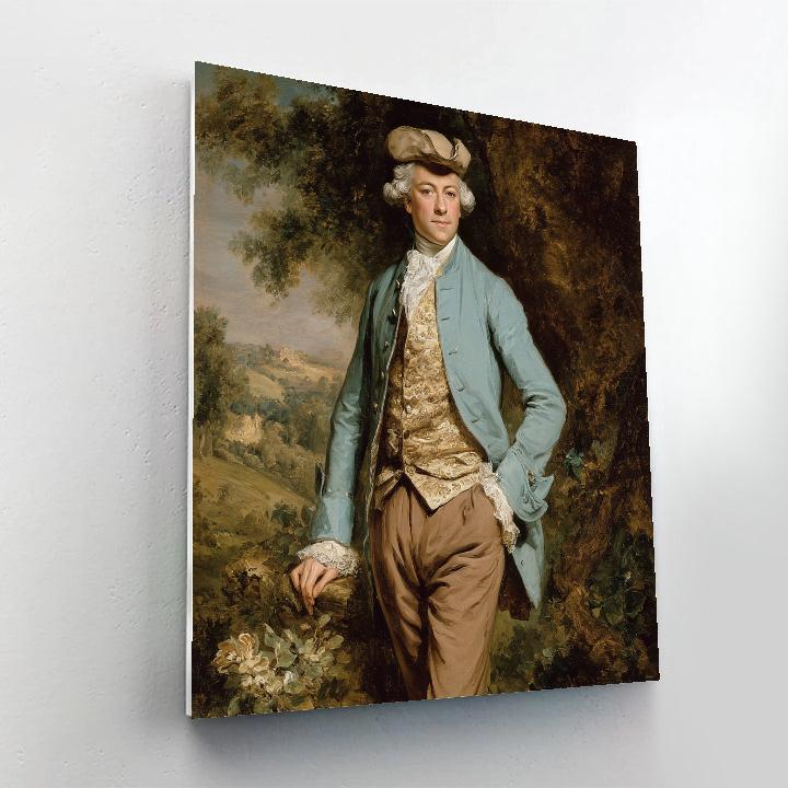 Thomas Gainsborough Inspired Countryside Portrait Number painting
