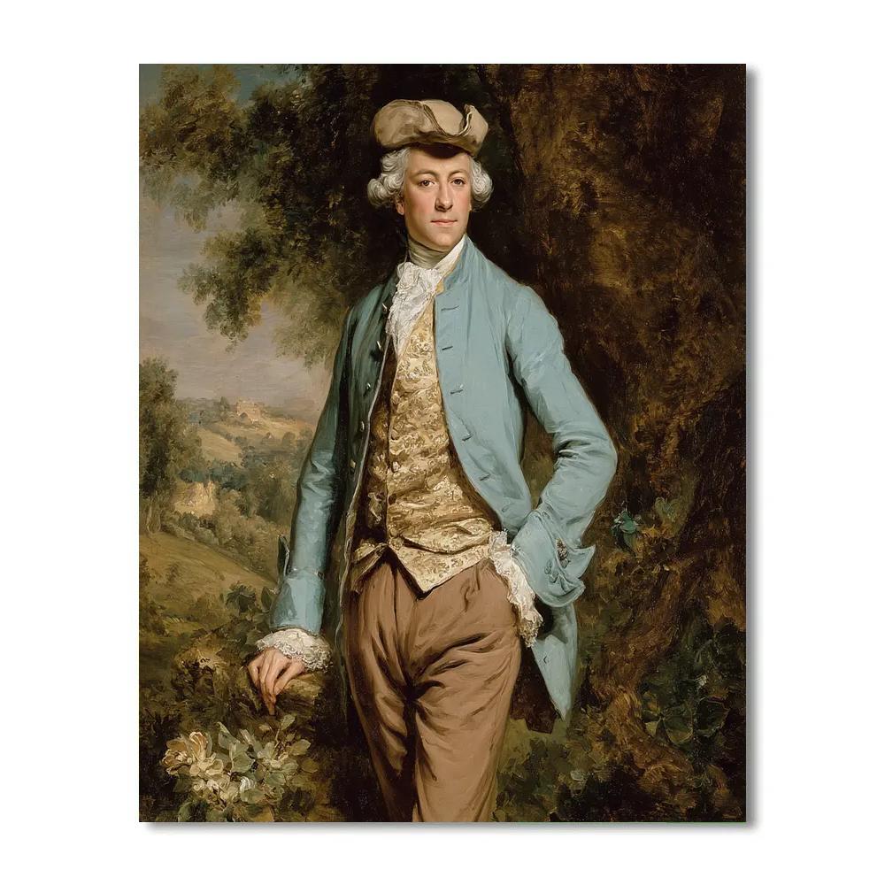 Thomas Gainsborough Inspired Countryside Portrait Number painting