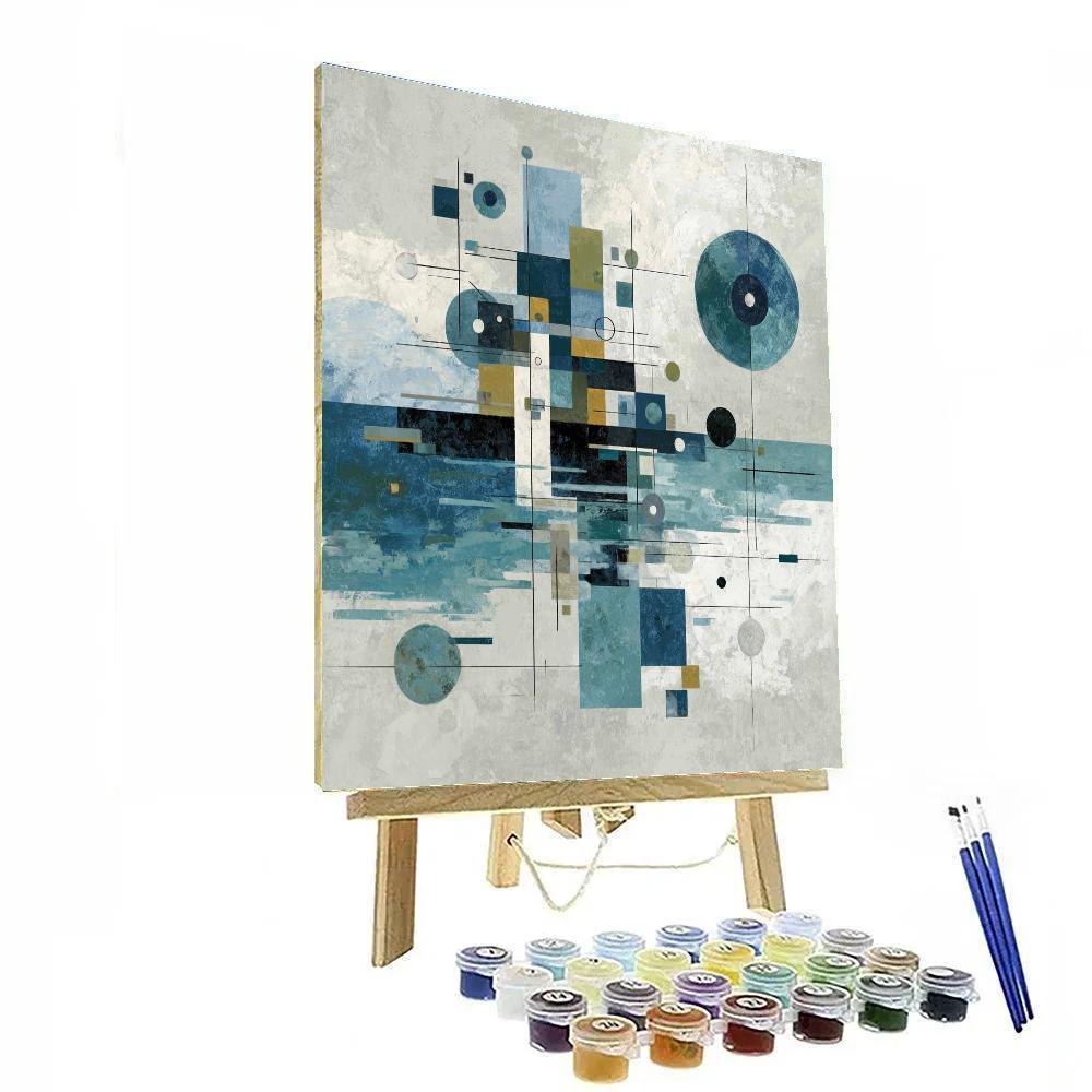 Wassily Kandinsky Inspired Winter Abstract paint by number