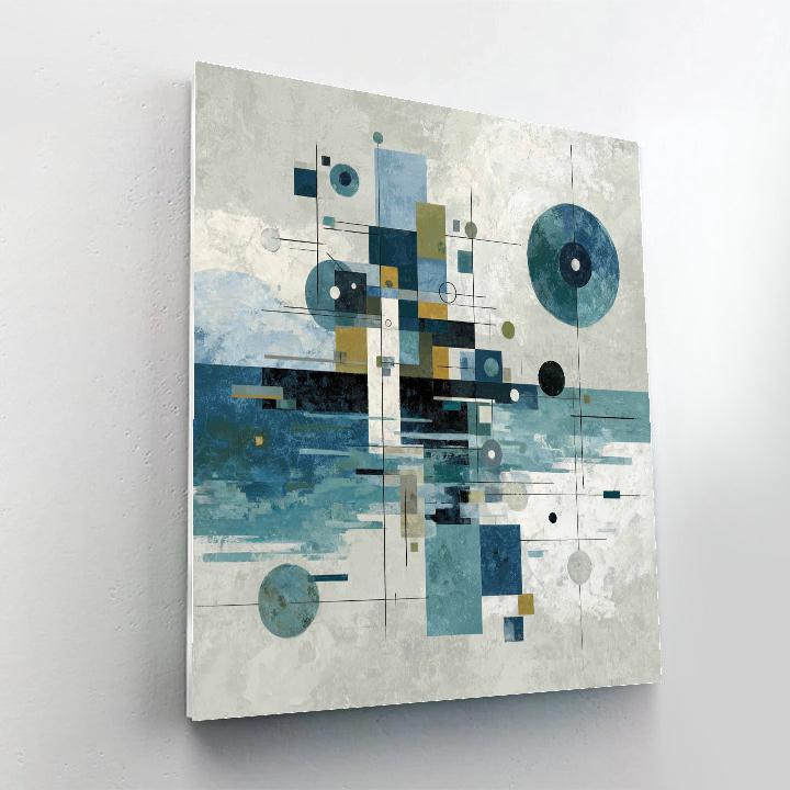 Wassily Kandinsky Inspired Winter Abstract paint by number