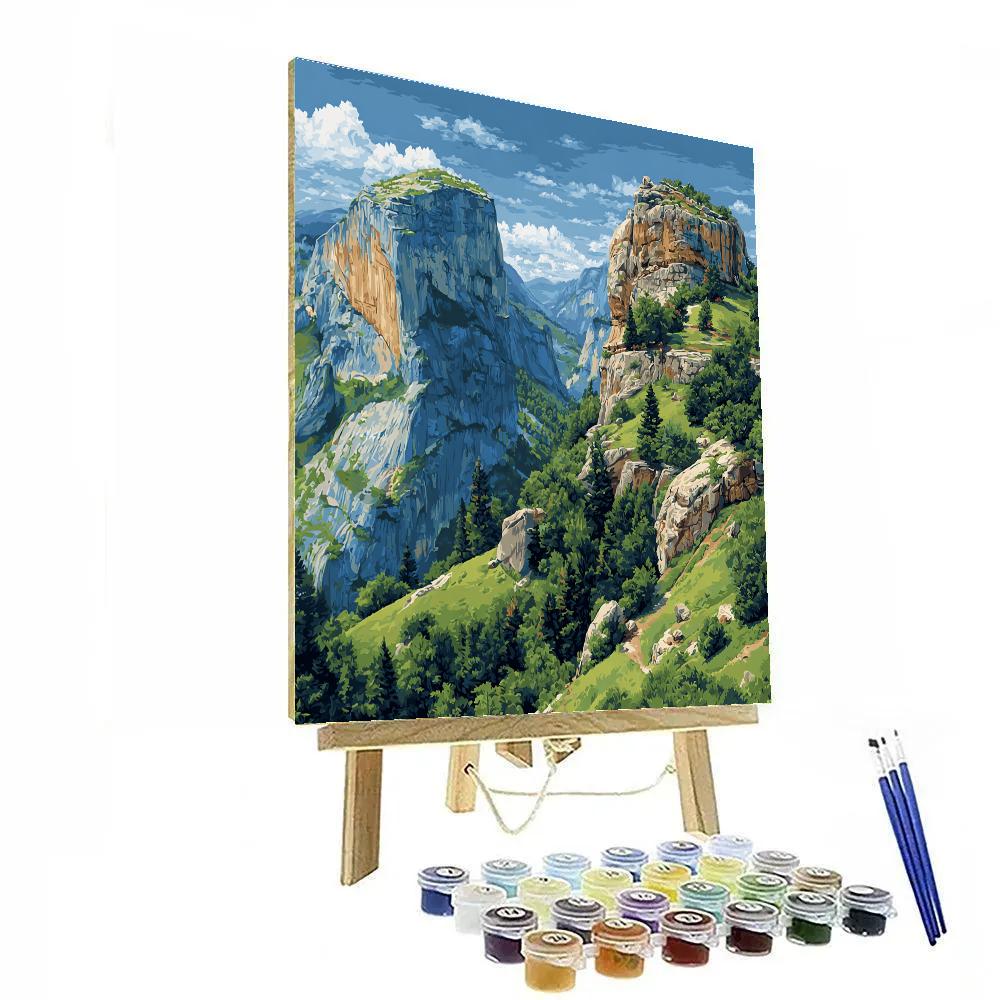 Paul Cézanne Inspired Mountain View Paint by numbers kits
