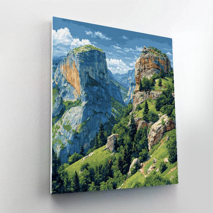 Paul Cézanne Inspired Mountain View Paint by numbers kits