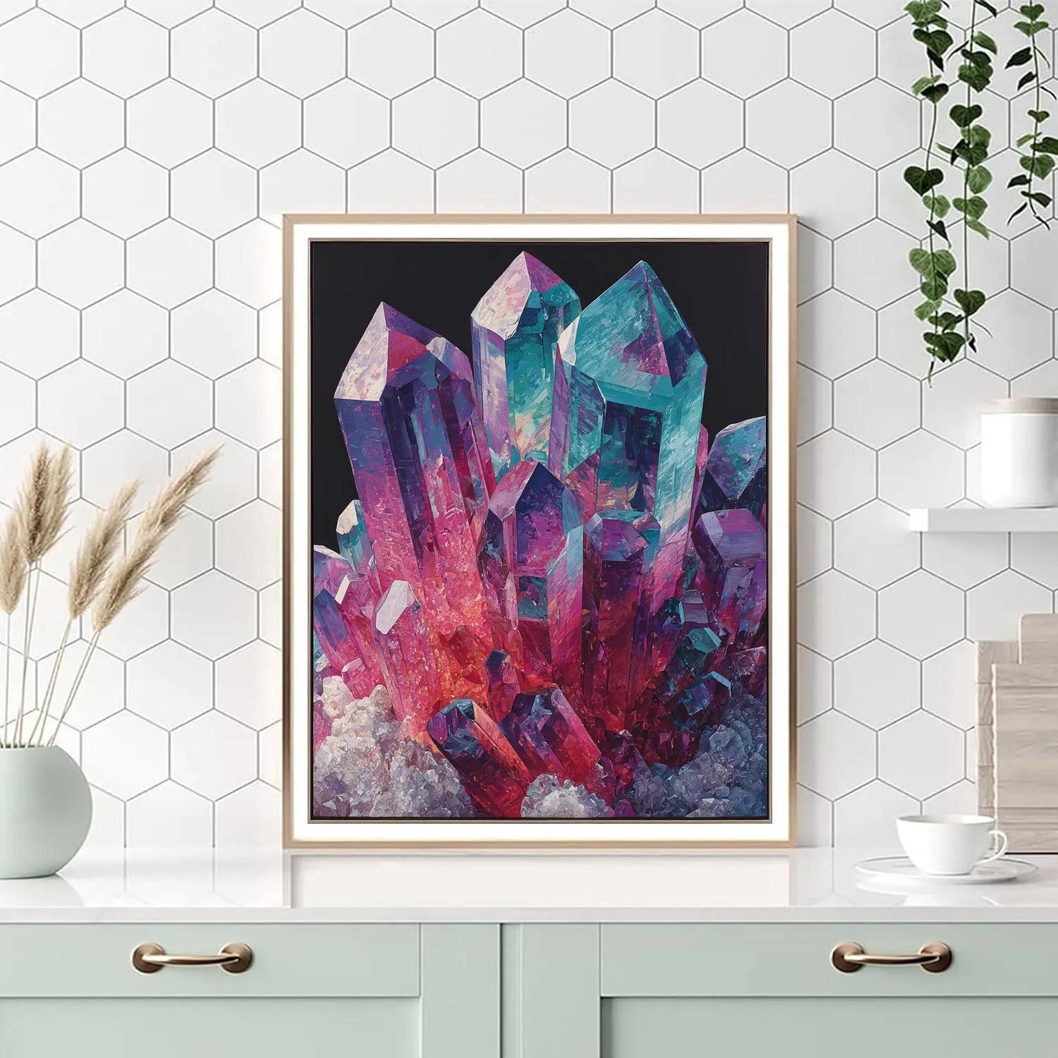 Damien Hirst Inspired Crystal Explosion Numbered painting kits