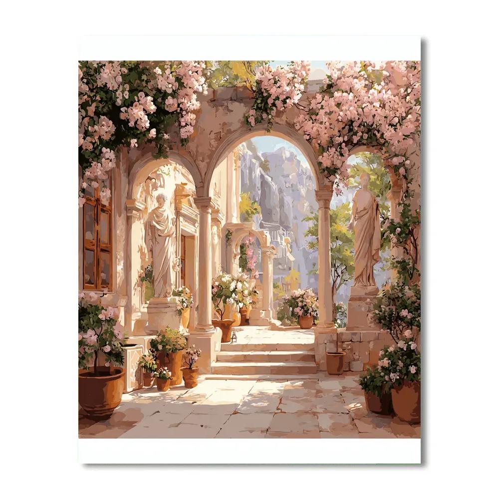 Lawrence Alma-Tadema Inspired Roman Villa Paint by numbers art