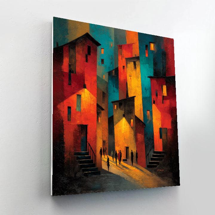 Ernst Ludwig Kirchner Inspired Vibrant Street paint by number