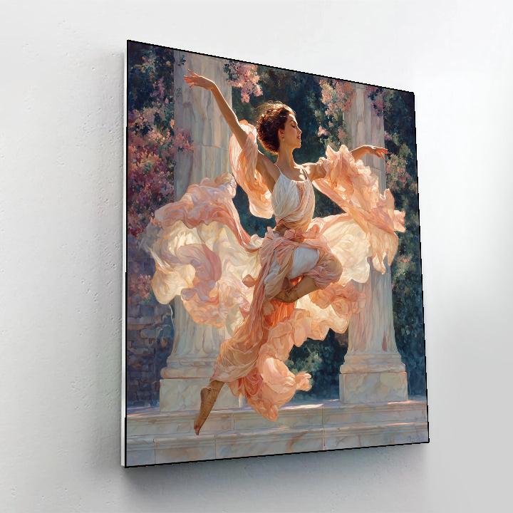 Frederic Leighton Inspired Classical Dance paint by numbers