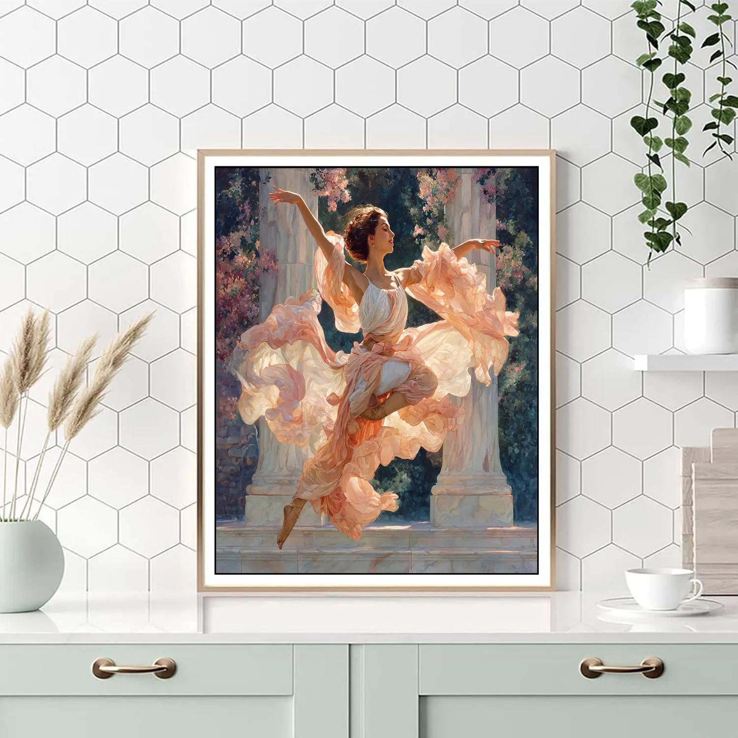 Frederic Leighton Inspired Classical Dance paint by numbers