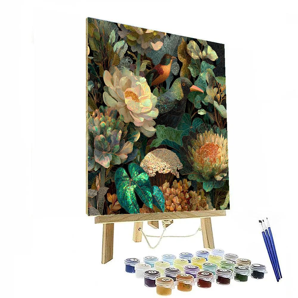 Max Ernst Inspired Surreal Jungle DIY paint by numbers