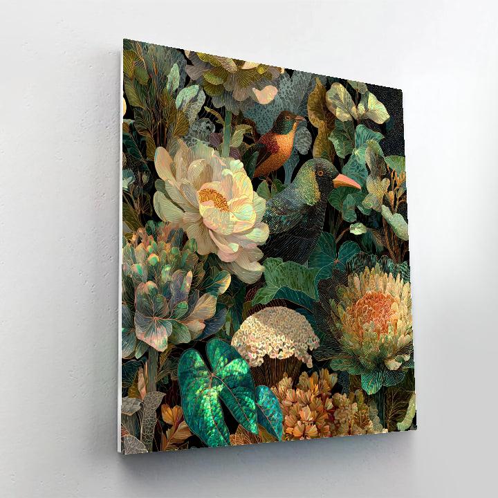 Max Ernst Inspired Surreal Jungle DIY paint by numbers