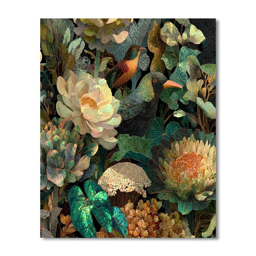 Max Ernst Inspired Surreal Jungle DIY paint by numbers