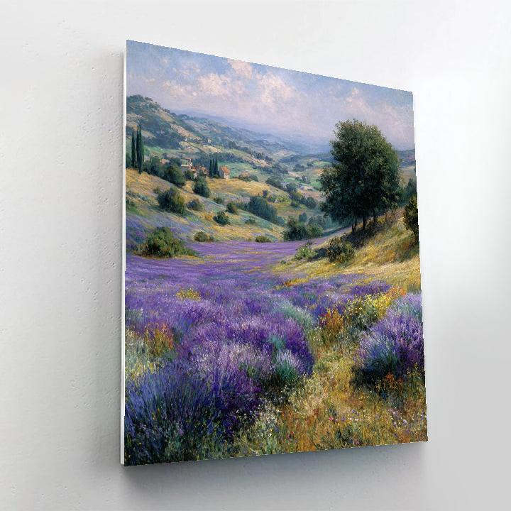 Claude Monet Inspired Lavender Field Number painting